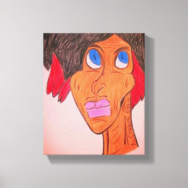 Impressão Em Tela Impressão de tela Afro-Americana (Frente)