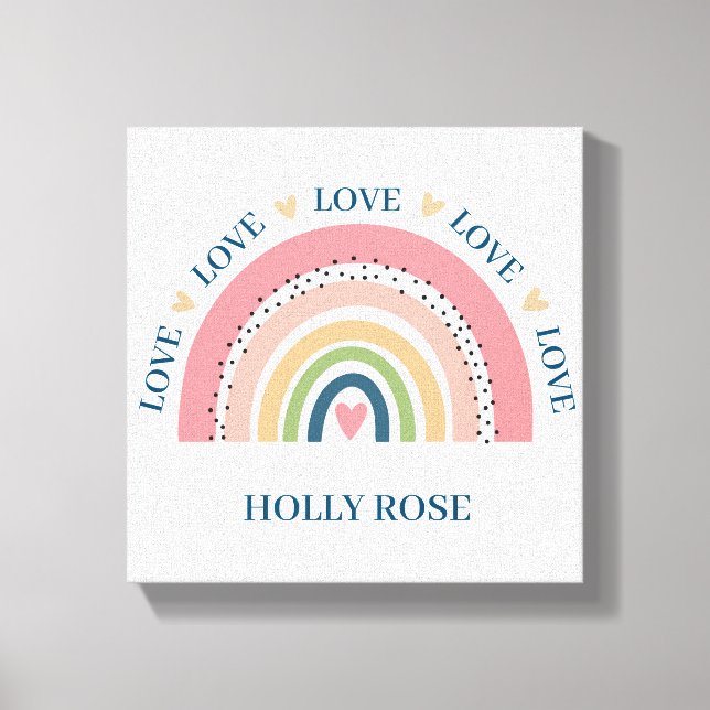 Impressão Em Tela Impressão de Tela - Arco-Íris Azul 2 (Frente)