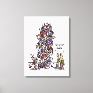 Impressão Em Tela Impressão de tela branca mais larga e perdida