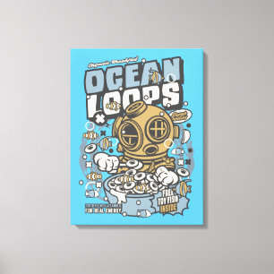 Impressão Em Tela Impressão de Tela Cerealífera dos Loops Oceânicos