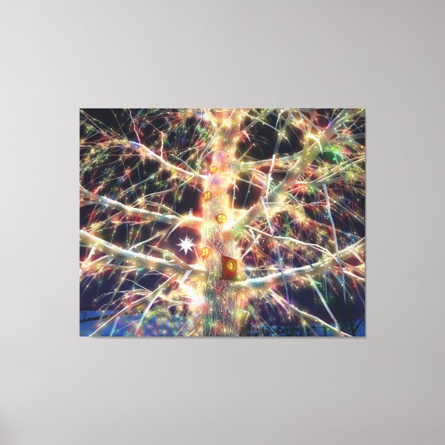 Impressão Em Tela Impressão de tela de árvore de Natal (Frente)