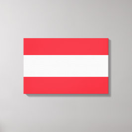 Impressão Em Tela Impressão de tela de bandeira austríaca (Áustria)