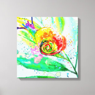 Impressão Em Tela Impressão de Tela de Caracol Arco-íris - Pintura