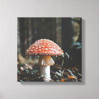 Impressão de Tela de Cogumelo Florestal