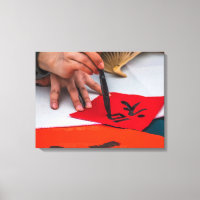 Impressão de tela de demonstração caligráfica chin