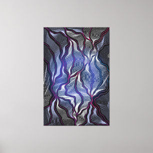 Impressão Em Tela Impressão de tela de desenho ampliada do Design-1