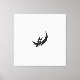 Impressão Em Tela Impressão de tela de desenho "Row Moon"