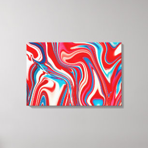 Impressão Em Tela Impressão de Tela de Desvio de Pintura Vermelha e