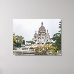 Impressão Em Tela Impressão de tela de exibição Paris Sacre Coeur Ba