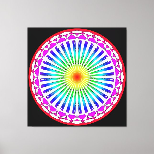 Impressão Em Tela Impressão de tela de Flor de Verão (Frente)