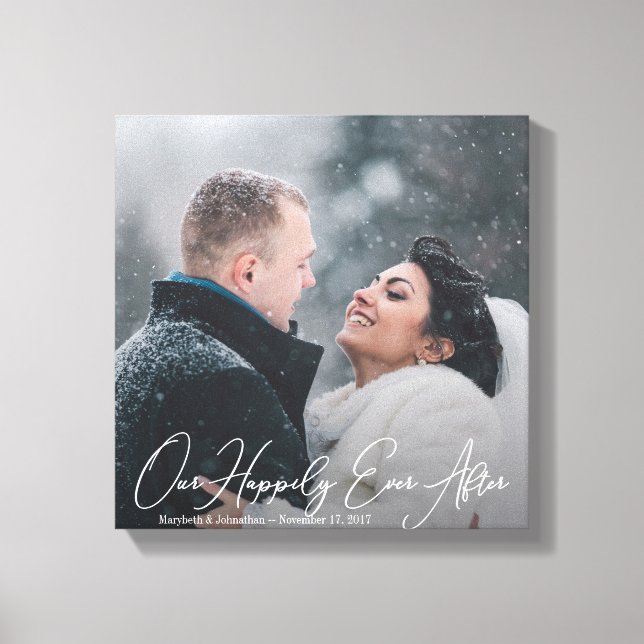 Impressão Em Tela Impressão de Tela de Foto Personalizada de Cotação (Frente)