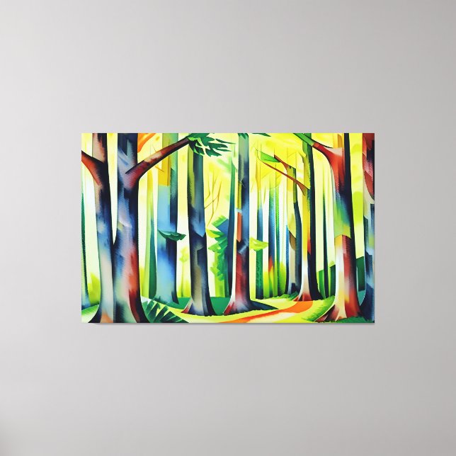 Impressão Em Tela Impressão de Tela de Grove da Floresta (Frente)