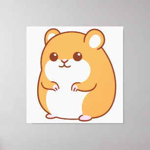 Impressão Em Tela Impressão de tela de Hamster Feliz