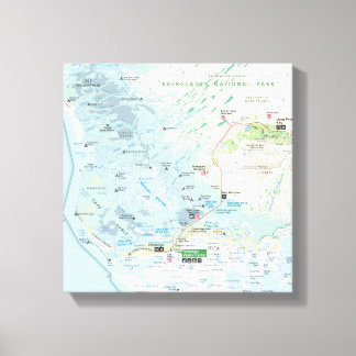 Impressão Em Tela Impressão de tela de mapa Everglades