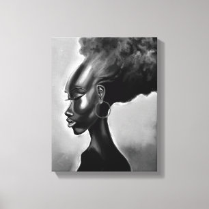 Impressão Em Tela Impressão de tela de mulher africana bonito
