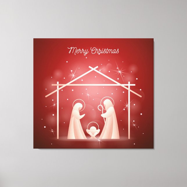 Impressão Em Tela Impressão de tela de Natal (Frente)