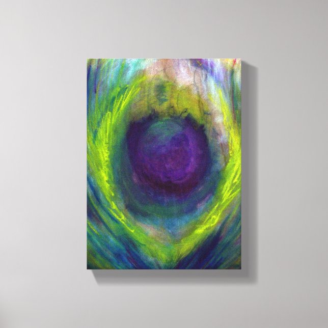 Impressão Em Tela Impressão de tela de pavão (Frente)