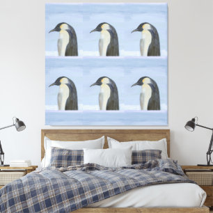 Impressão Em Tela Impressão de tela de pinguim imperador
