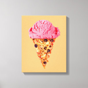Impressão Em Tela Impressão de Tela de Pizza sorvete