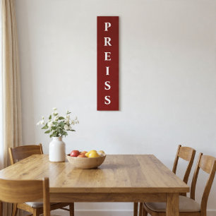 Impressão Em Tela Impressão de tela de primeira/família/Sobrenome