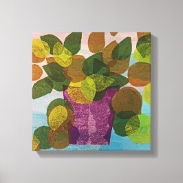 Impressão Em Tela Impressão de tela estendida com Pote púrpura