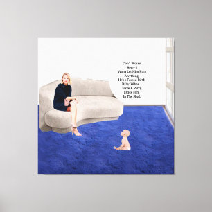 Impressão Em Tela Impressão de tela estendida de bebê de nascimento 