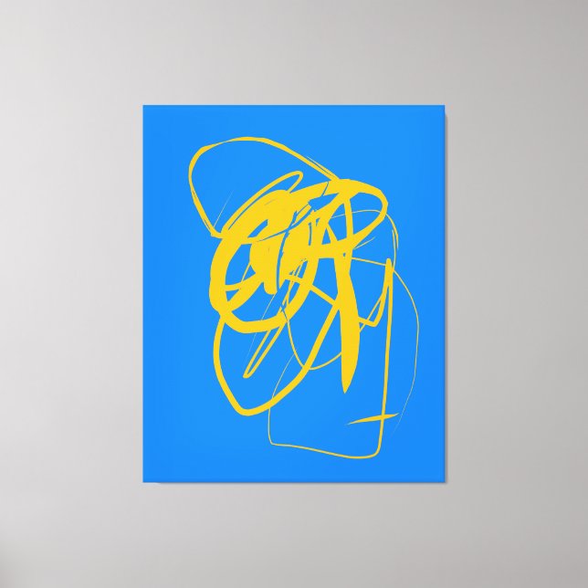 Impressão Em Tela Impressão de tela estendida de dança contemporânea (Frente)