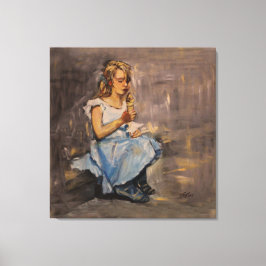 Impressão Em Tela Impressão de tela estendida "Joy azul"