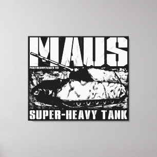 Impressão Em Tela Impressão de tela estendida Panzer VIII Maus