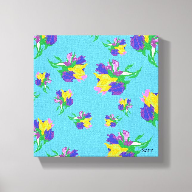 Impressão Em Tela Impressão de tela estendida : Tulipas no Sangue (Frente)