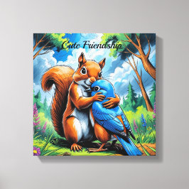 Impressão Em Tela Impressão de Tela Esticada de Amizade Esticada