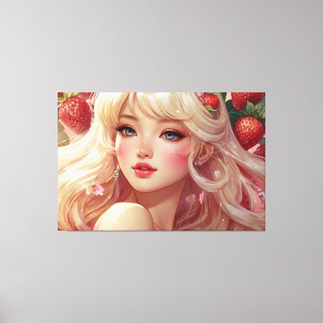 Impressão Em Tela Impressão de Tela Estreita de Aquarela Animal (Frente)