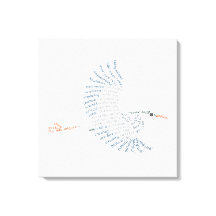 Impressão de Tela Heron Azul do Mundo