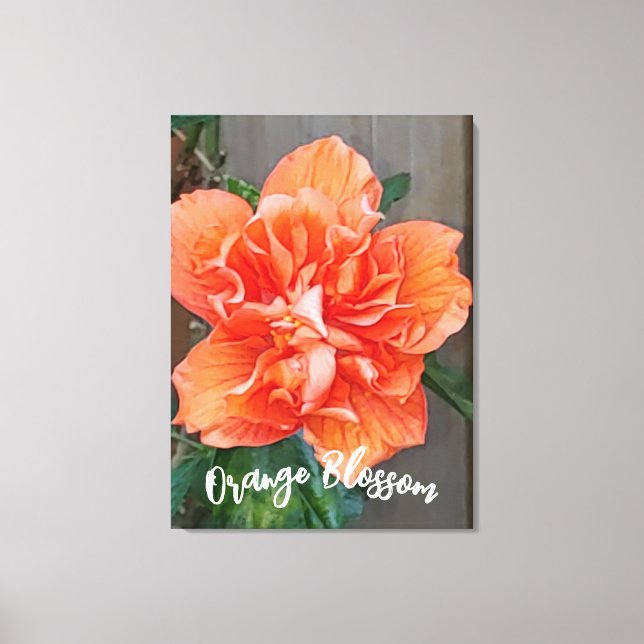 Impressão Em Tela Impressão de Tela Laranja Flutuante (Frente)