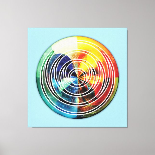 Impressão Em Tela Impressão de tela Mandala 8 Geometria Sagrada (Frente)