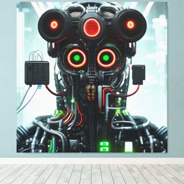 Impressão Em Tela Impressão de tela Robot 3 (Insitu(piso de madeira))