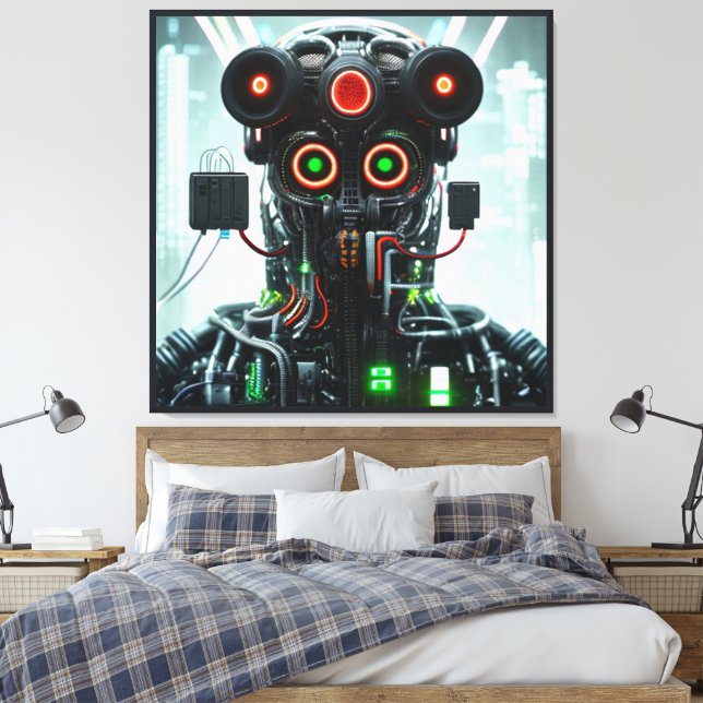 Impressão Em Tela Impressão de tela Robot 5 (Insitu(Quarto))