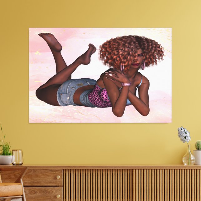 Impressão Em Tela Imprimir Imagem 11 de Mulheres Elegantes (Insitu(Sala de estar))