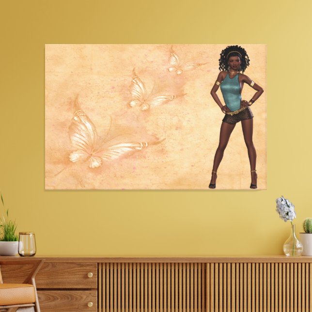 Impressão Em Tela Imprimir Imagem 7 de Mulheres Elegantes (Insitu(Sala de estar))