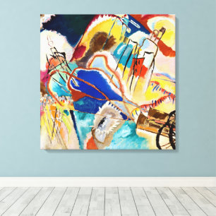 Impressão Em Tela Improvisação 30 (Canhões) de Wassily Kandinsky