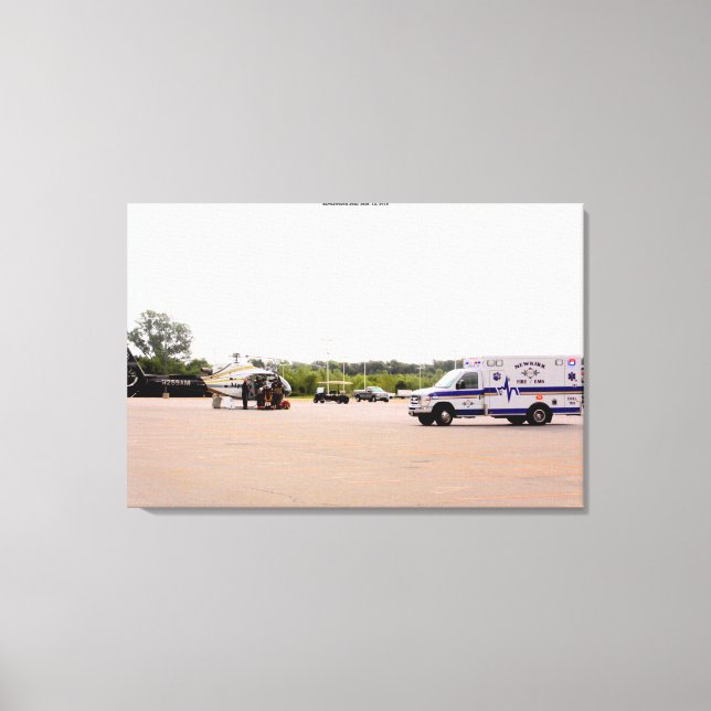 Impressão Em Tela Incêndio em Newkirk (Frente)