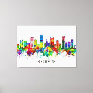 Impressão Em Tela Incheon South Korea Skyline