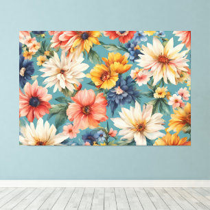 Impressão Em Tela Incrível e elegante Flores de Verão