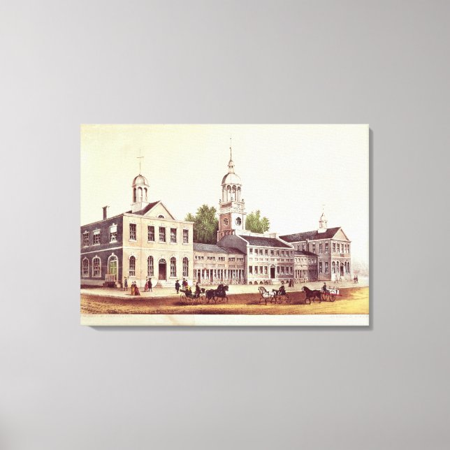 Impressão Em Tela Independence Hall, Filadélfia (Frente)