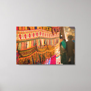 Impressão Em Tela ÍNDIA, Goa, Baga: Mercado da Noite de Sábado (NR