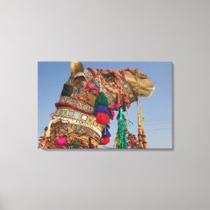 Impressão Em Tela ÍNDIA, Rajasthan, Pushkar: FEIRA DE CAMELÔS DE PUS
