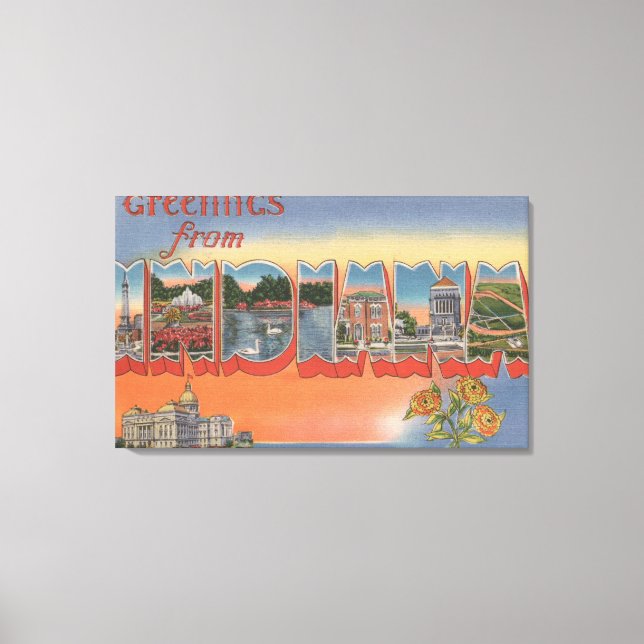 Impressão Em Tela IndianaLarge - Letra ScenesIndiana (Frente)