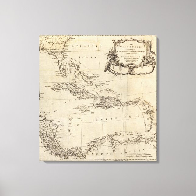 Impressão Em Tela Índias Ocidentais 2 (Frente)