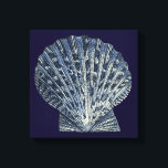Impressão Em Tela Indigo Shells VIII<br><div class="desc">Vida marinha</div>