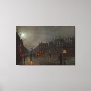 Impressão Em Tela Indo em casa no crepúsculo, 1882